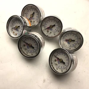 Lot of 6 Coilhose Pneumatics Pressure Gauges, 1/8" NPT, Range: 0-160 PSI - Picture 1 of 3