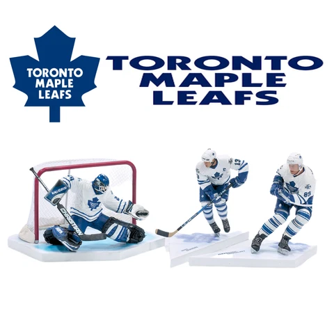 Mcfarlane NHL Toronto Maple Leafs Exclusive Combo 3-Pack Set Figures Cover