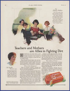 Vintage 1923 LIFEBUOY Health Soap Bathroom Art Décor Ephemera 1920's Print Ad - Picture 1 of 1