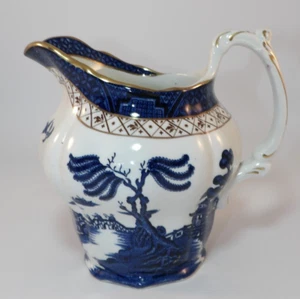 Booths Real Old Willow Gilded 6" Water Custard Milk Jug A8025 c1940's VGC - Picture 1 of 7