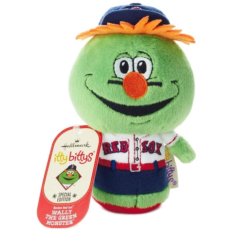 Hallmark Itty Bittys - Boston Red Sox WALLY Green Monster Mascot MLB - NWT Cover