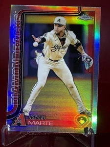 2025 Topps Chrome Ketel Marte #272 Refractor Arizona Diamondbacks - Picture 1 of 2