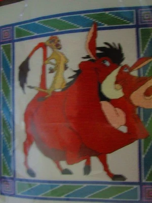 Pumba & Timon: The Lion King Counted Cross Stitch Kit #38004 (Disney) - Image 1 of 4