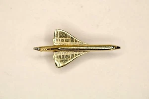 Concorde Jet Flugzeug Flieger Revers Anstecker Kurs Krawattennadel Brosche - Picture 1 of 3