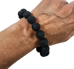 Lava Beaded Bracelet Brazil 36 grams - Picture 1 of 2