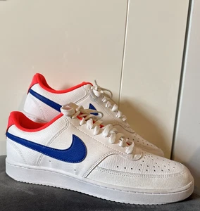 Nike Trainers Air Court Visions Low Leather White Women's Size UK 8 (42.5 EUR) - Picture 1 of 21