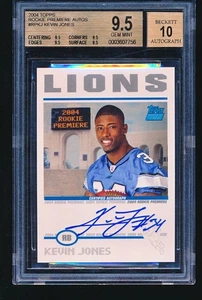 2004 Topps Rookie Premiere Autos Kevin Jones Rookie #RPKJ BGS 9.5 Autogramm 10 - Bild 1 von 2