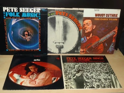 5 LOT 3 PETE SEEGER VILLAGE GATE, 1 WOODY GUTHRIE EARLY YEARS, 1 ARLO GUTHRIE - Image 1 of 4