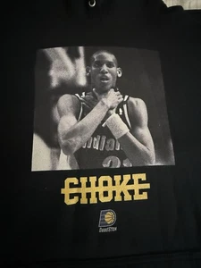 "Don’t Choke" Reggie Miller Playoffs Hoodie Sweatshirt Xxl Deadstox Brand - Picture 1 of 7