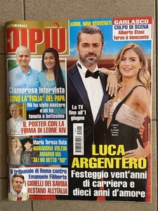 10 DIPIU’ 30 MAGGIO 2025 N.21 - NINO BENVENUTI - PAPA LEONE XIV - MARADONA/RUTA - Foto 1 di 3