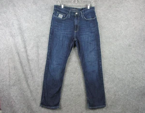 Cinch Jeans Mens 33x32 Real L29 Blue Denim Straight Leg Stretch Silver Label 007 - Picture 1 of 23