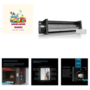 High-Performance AIRBLAZE S14 14-Inch Fireplace Blower Kit -  &  Certified - Bild 1 von 9