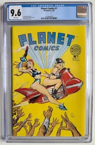 PLANET COMICS #1 Dave Stevens Good Girl Art (1988) Blackthorne CGC 9,6 - Imagen 1 de 2
