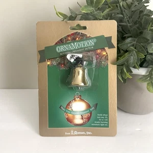 Vintage Ornamotion GOLD BELL Rotating Ornament Motor Christmas 1989 Roman Spin - Picture 1 of 3
