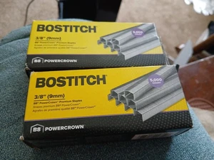 Bostitch Menge 2 Schachteln B8 PowerCrown Premium Heftklammern 3/8" (9 mm) Bein 5000/Box - Bild 1 von 6