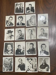 Lot of 18 HOLLYWOOD CELEBRITY ACTORS ORIGINAL GLOSSY STUDIO PHOTOS 2.5”x2” - Picture 1 of 12