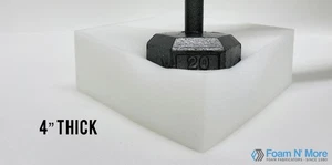 Tapizado Alta Densidad SOFÁ COJÍN ESPUMA REPUESTO 82” X 24” X 4” (ILD 36) - Imagen 1 de 3