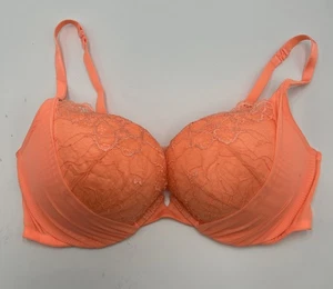 VICTORIA SECRET DREAM ANGELS LINED DEMI ORANGE BRA LACE 38D RAR NWT 2010 - Picture 1 of 9