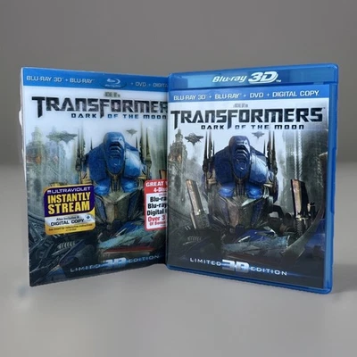 Transformers Dark of the Moon (3D Blu-ray DVD Digital 2012) Lenticular Slipcover - Image 1 of 4