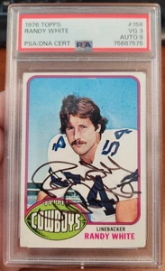 RANDY WHITE 1976 TOPPS ON CARD AUTOGRAPH CARD IS PSA 3 AUTO IS PSA 9 - Picture 1 of 2