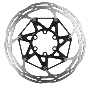 Rotor de freno de disco Centerline X - 180 mm, 6 pernos, pernos de acero, plateado/negro - Imagen 1 de 1