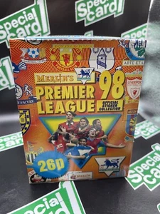 Merlin Premier League 1998 Sticker Box (50 Pack)​ Box Rare VINTAGE - Picture 1 of 6