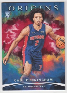 2021-22 Panini Origins Pistons Cade Cunningham Red Parallel #51 Rookie RC SP - Picture 1 of 10