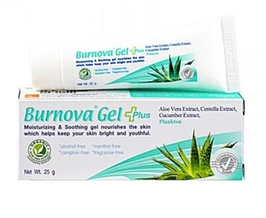 Burnova Gel Alovera Plankton Moisturizing Soothe Nourish Skin Bright Youthful - Picture 1 of 9