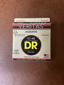 DR Handmade VTA-10 Veritas Phosphor Bronze Acoustic Guitar Strings 10-48 - Picture 1 of 2