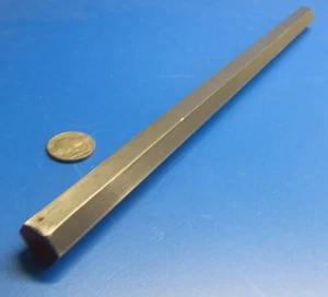 4140 Alloy Steel Hex Rod 5/8" Hex x 1 Foot Length - Picture 1 of 12