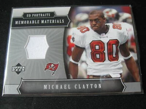 MICHAEL CLAYTON 2005 Upper Deck Portraits Memorable Materials #MMMC Buccaneers - Picture 1 of 2