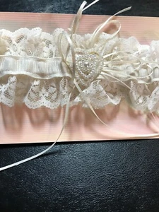 NEW WEDDING GARTER, FROM LOCAL WEDDING SHOP, NOW CLOSED. MANY LISTED.(GRY-99-14) - Picture 1 of 2