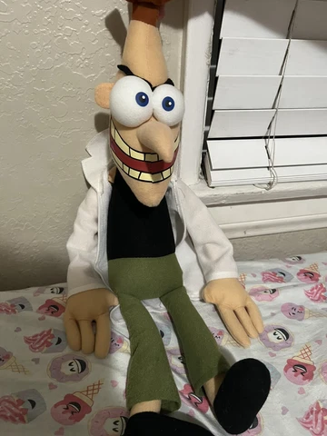 EXTREMELY RARE NEVER DOCUMENTED DOOFENSHMIRTZ PHINEAS & FERB PLUSH LARGE “25 Cover