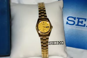 Seiko 5 Series Gold Plated Watch SERIES 5 AUTOMATIC In original BOX - Picture 1 of 4