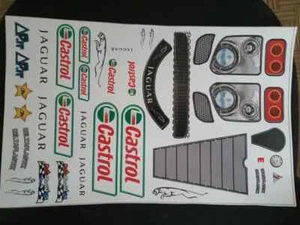 DEC016 - JAGUAR SCALE 1/7 405mm and compatible 1/8 Rc Body  Decals - adesivi    - Foto 1 di 1