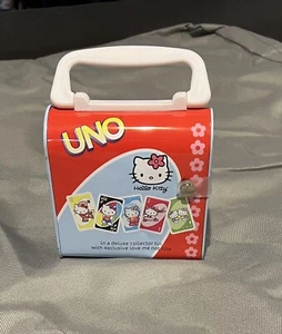 NEW!! Hello Kitty Uno Deluxe Collector Tin Sanrio 2003 Complete w/Instructions - Picture 1 of 8