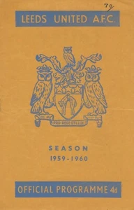 LEEDS UNITED V WOLVERHAMPTON WANDERERS ~ 2 DE ABRIL DE 1960 ~ FALTAN PÁGINAS DEL EQUIPO - Imagen 1 de 1