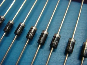 (10) DIODES INC 1N4001 50V 1A RECTIFIER DIODE DO-41 AC ADAPTERS DOORBELLS PROTO - Picture 1 of 4