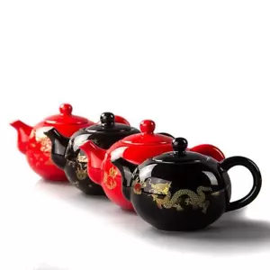 Teiera Ceramica 200 Ml Moderna Massello Multicolore Facile da Riempire Piccola Decorazione Caffè - Foto 1 di 27