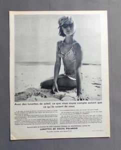 PUB PUBLICITE ANCIENNE ADVERT CLIPPING 200917 / LUNETTE DE SOLEIL POLAROID CE QU - Imagen 1 de 1