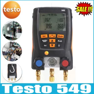 Testo 549 Refrigeration Digital Manifold Gauge 2 Valves System for 0560 0550 - Picture 1 of 7