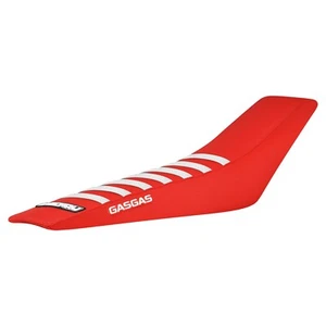 Cubierta de asiento 2024-2025 Gasgas MC EC 125 250 350 450 TODO ROJO/BLANCO COSTILLAS #404 LOGO - Imagen 1 de 4