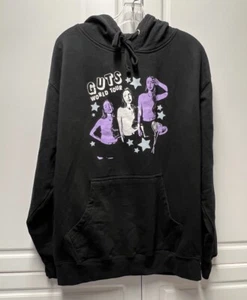 Olivia Rodrigo Guts World Tour offizieller schwarzer Hoodie Sweatshirt - Large L - Bild 1 von 8