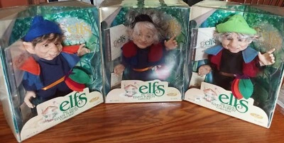 TRIO of ELF DOLLS The Great Elven Forest 1998 Berenguer in Boxes - Image 1 of 4