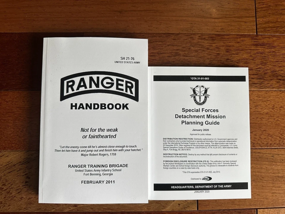 Ranger Handbook: SH 21.76, February 2011 AND GTA 31-01-003 Special Forces Detach - Image 1 of 1