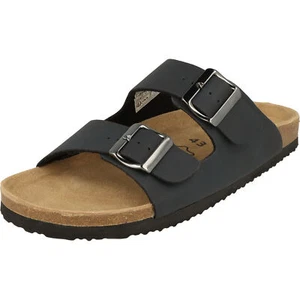 Herren Hausschuhe Blau Softrelax Schuhe 7410990006 Komfort Sandale verstellbar