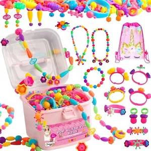 Beads Jewelry Making Kit for Girls, 550+ Piece Set for Girls Ages 3 and Up - Picture 1 of 7