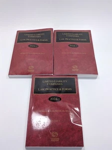 2024 Limited Liability Companies: Law, Practice & Forms (Vols 1-3) - Paperback - Foto 1 di 7