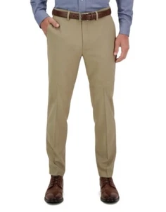 Pantalón de vestir Haggar Performance cómodo elástico frente plano ajuste clásico 40 X 29 - Imagen 1 de 10