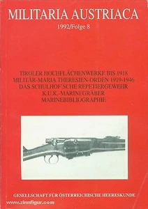 Militaria Austriaca. 1992/Folge 8-Tiroler Hochflächenwerke bis 1918...NEW! - Picture 1 of 1